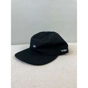 Willbo William Bowen Mens Black Canvas Baseball Cap Hat Made in USA Adjustable‎